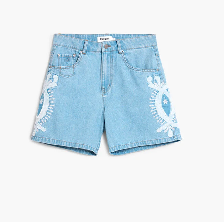 Desigual Veste en Jean Brodé | acheter en ligne