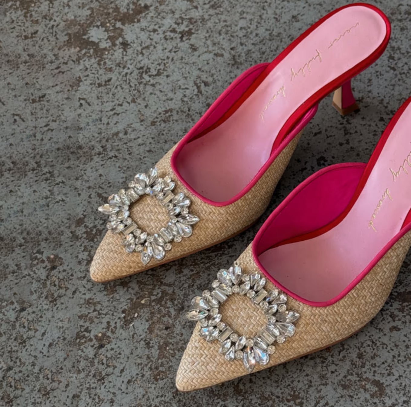 【日本入手困難】Suede and raffia flatform mules Natural Raffia Mule – House of Z A L O